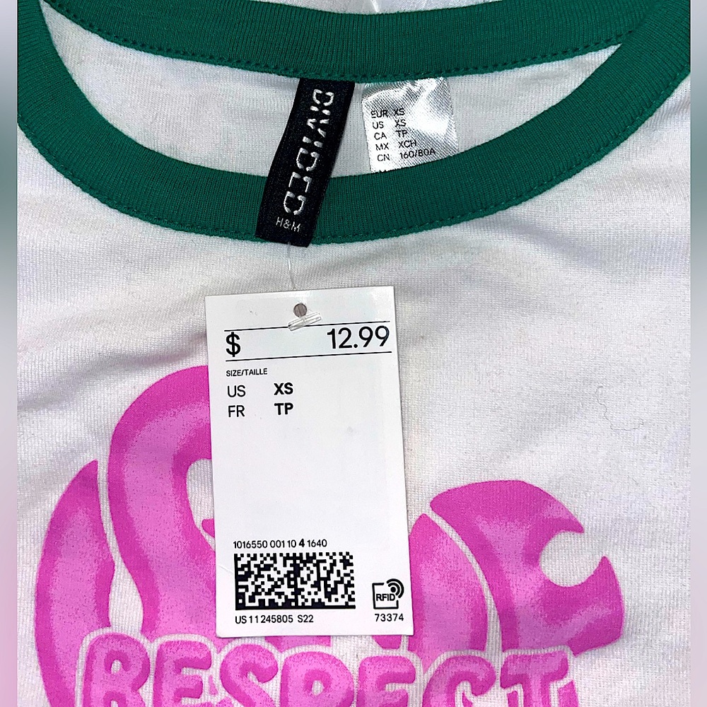 Forever 21 Print Baby Tee
